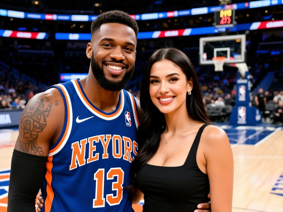 托平和娇妻近照，尼克斯弃将，拿大合同总决赛爆发，妻子很美  第2张