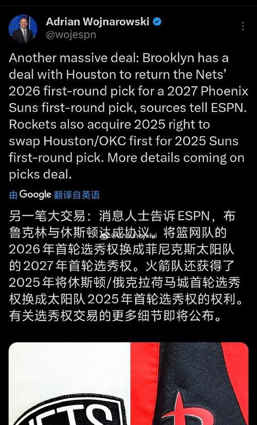 尘埃落地！美媒发文太阳火箭交易谁赢得了这笔交易？